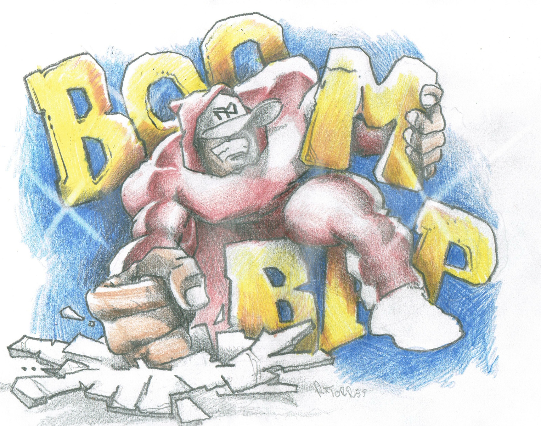 Boom Bap — original art by Rodney "Who" Torres